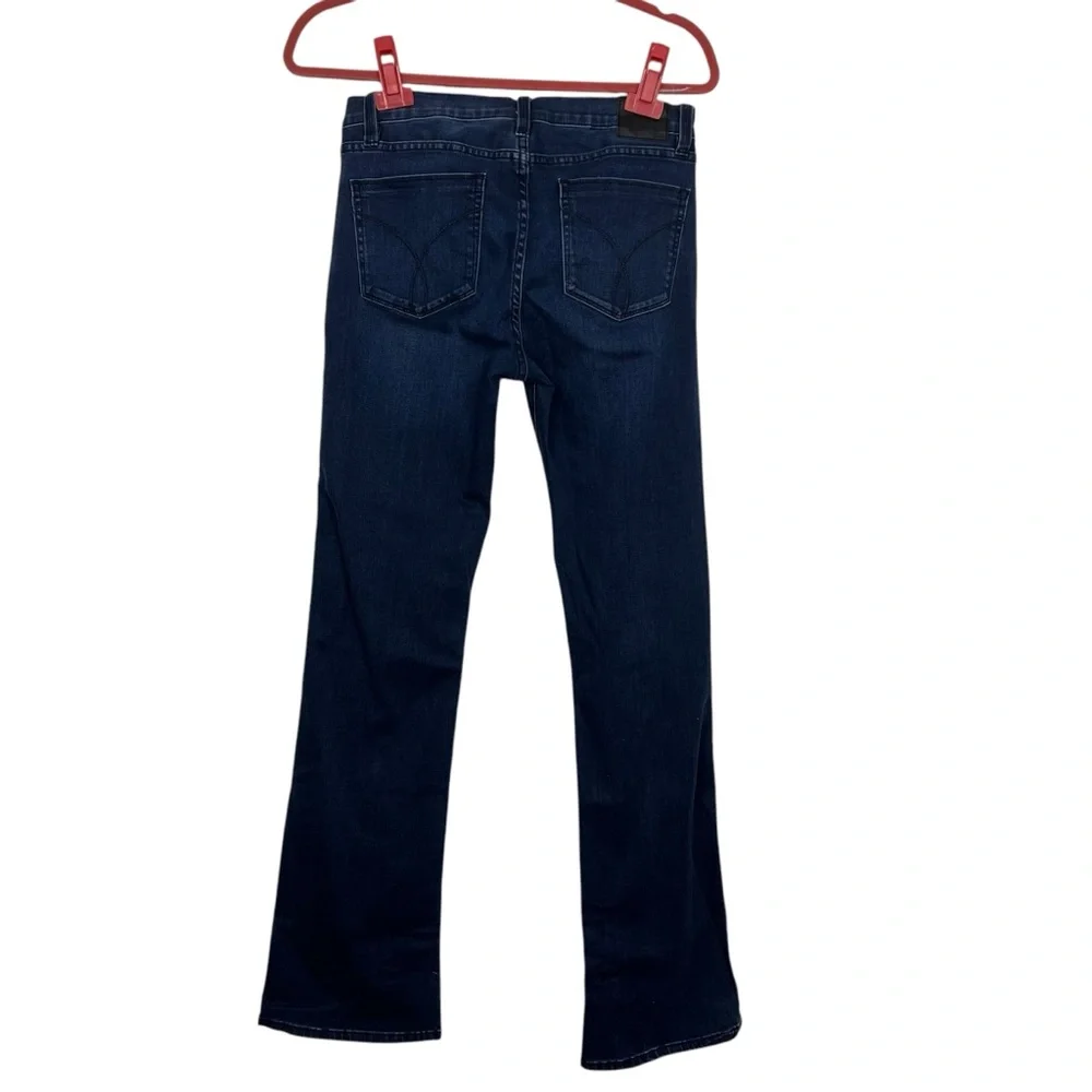 Calvin Klein Jeans Modern Boot Cut 29/8 Dark Wash Flared 5 Pockets Size 8 - Picture 7 of 12